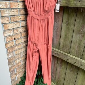 SO Pink Jumpsuit with Relaxed Fit